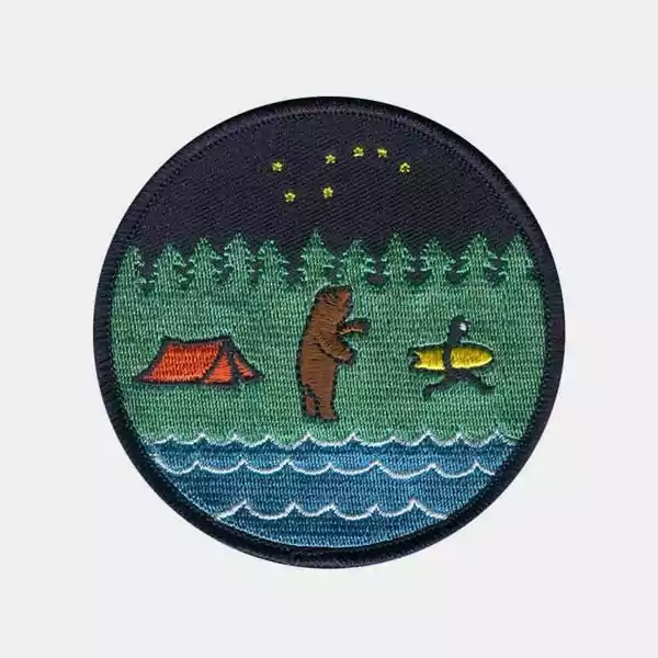 Rounded Embroidered Patch