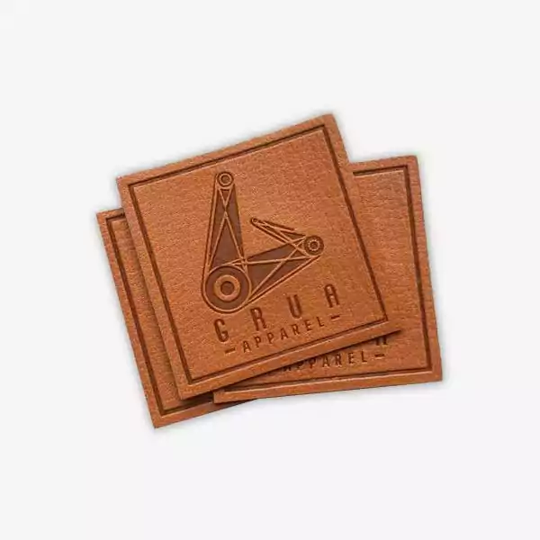 Construction Logo Leather Patch