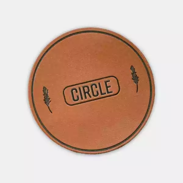 Shirts Leather Round Patch