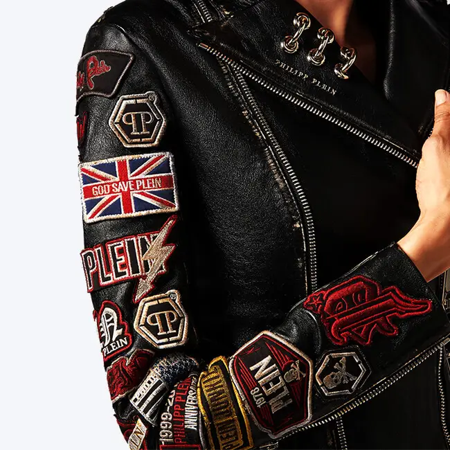 biker club patches leather