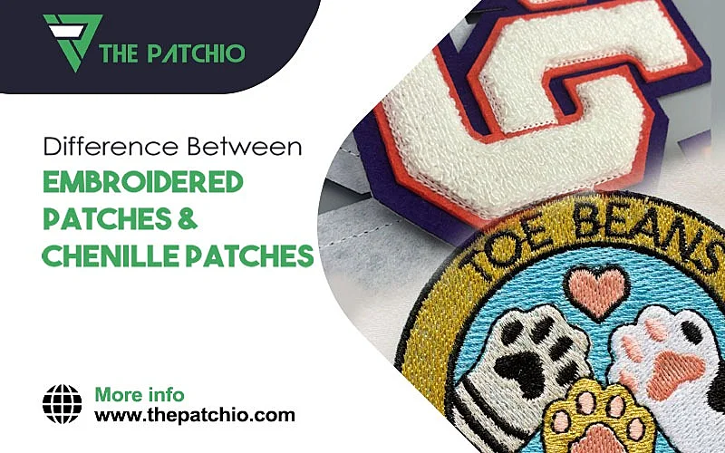 Chenille Patches vs embroidery patches