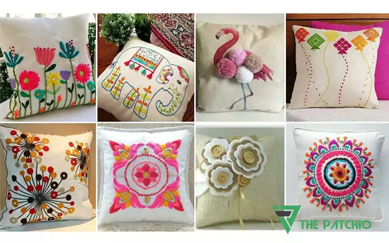 embroidery pillow covers