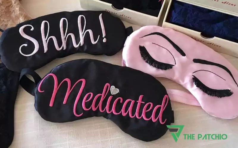 embroidery eye masks