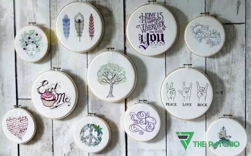 embroidery decoration wall frames 