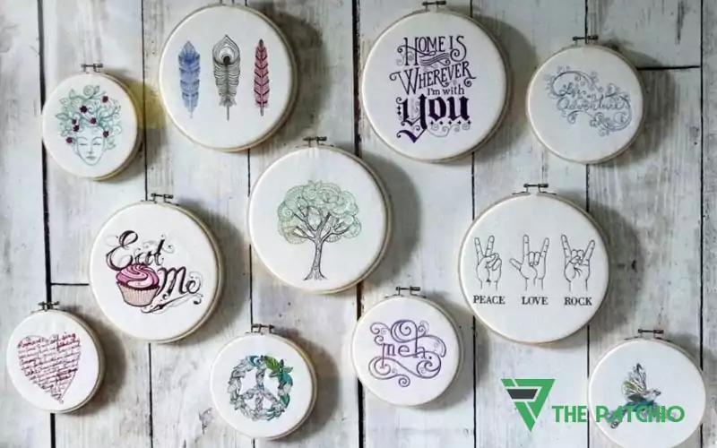 embroidery decoration wall frames