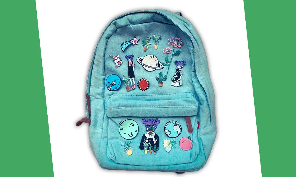 School Bag Embroidery PVC Patches