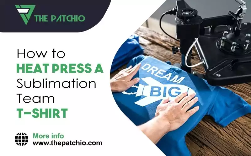 how to heat press sublimation patch