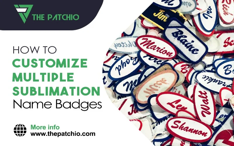 Customize Multiple Sublimation Name Badges
