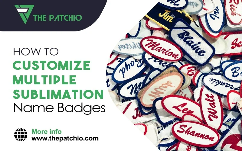 Multiple Sublimation Name Badges