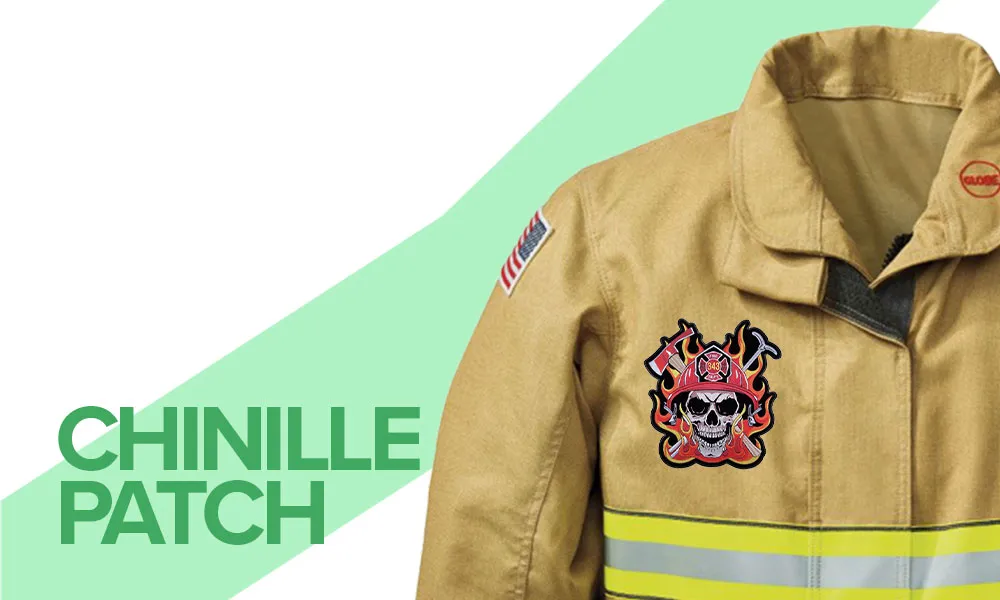 Fire Fighter Chenille Patches