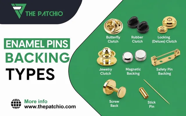 Enamel pins backing