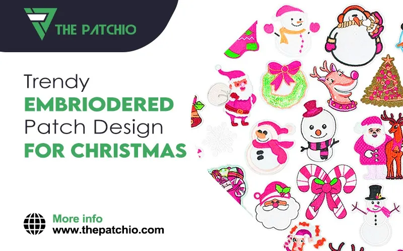 Trendy Embroidered Patch Designs for Christmas