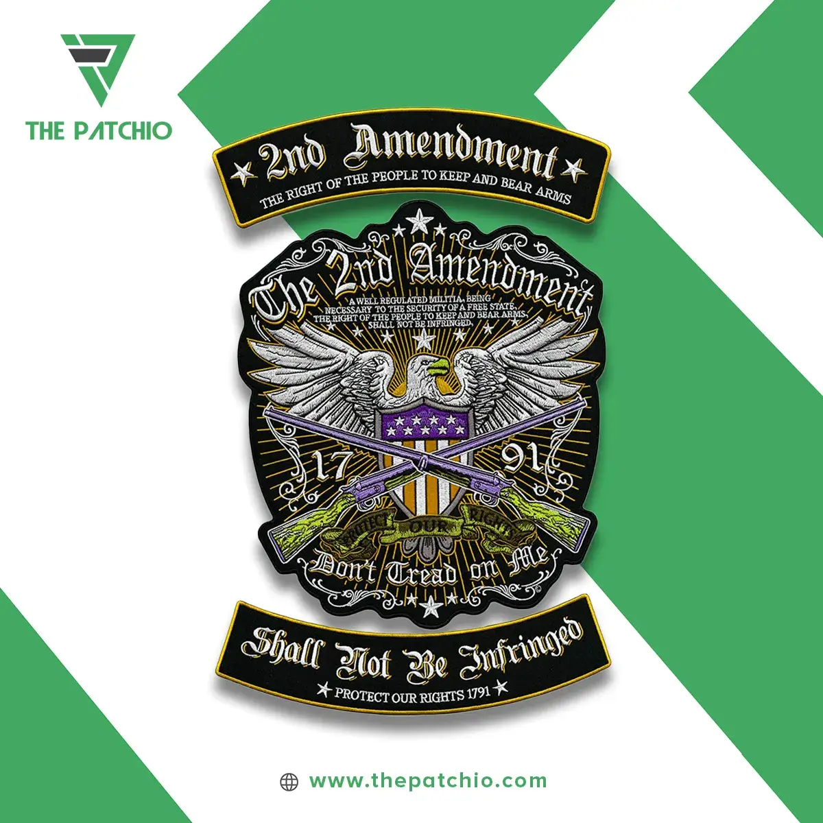 2nd Amendment Biker Patch