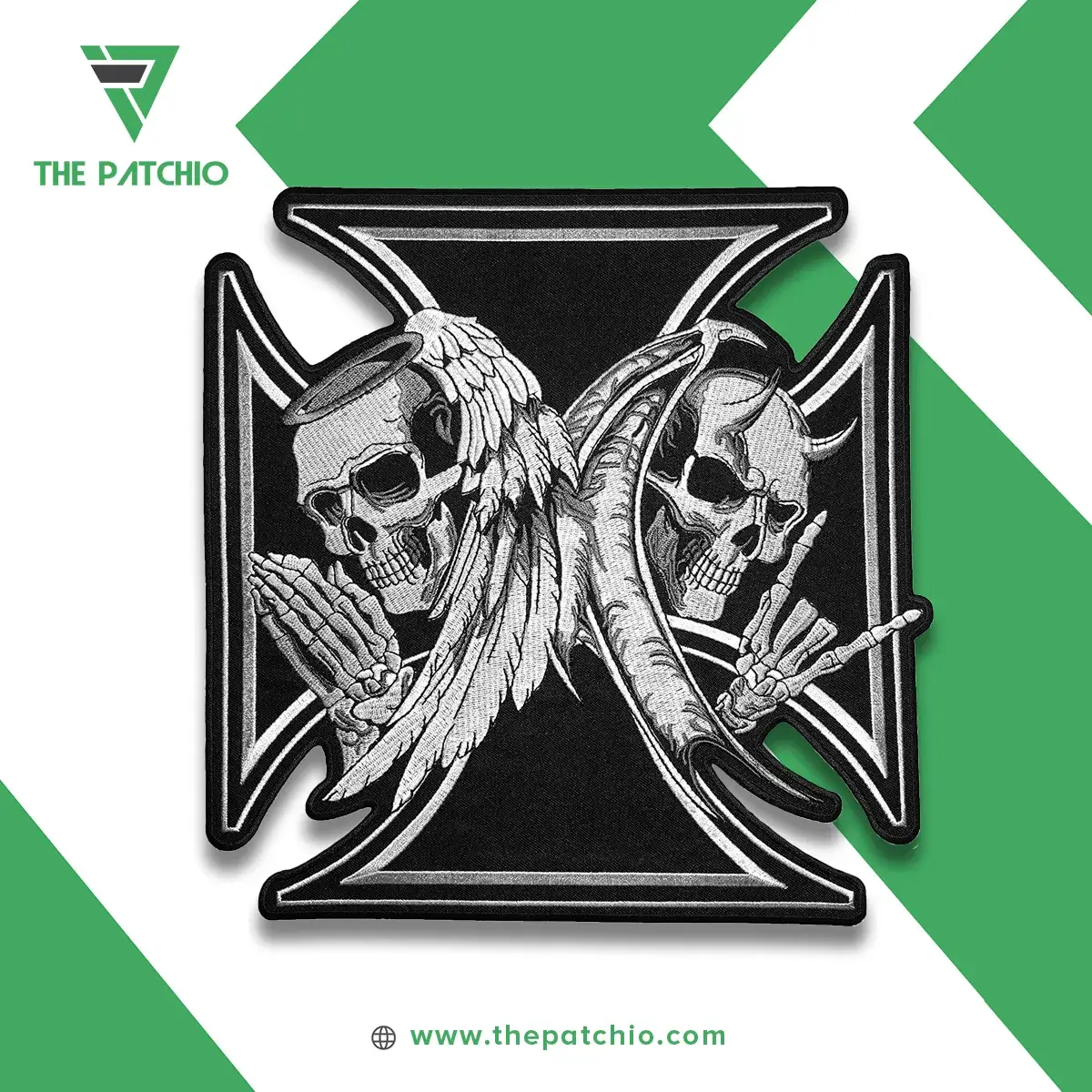 Skull Biker Patches