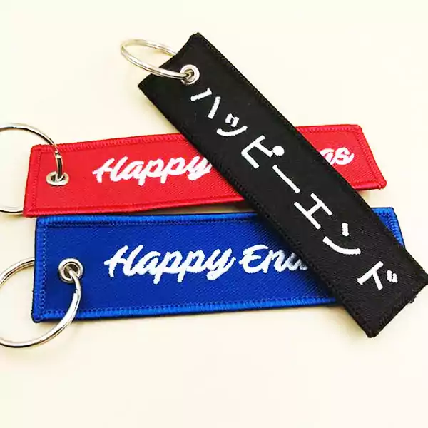 custome embriodery keychains design