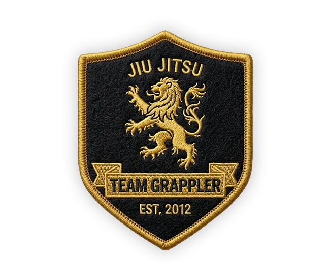 jiu jitsu embroidery patch 