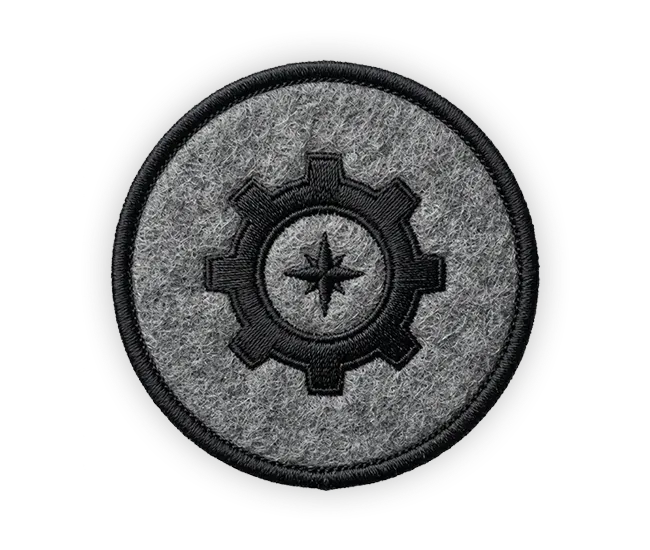 rounded felt patches 