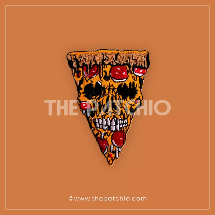 Funny Pizza Shape Emb Patch