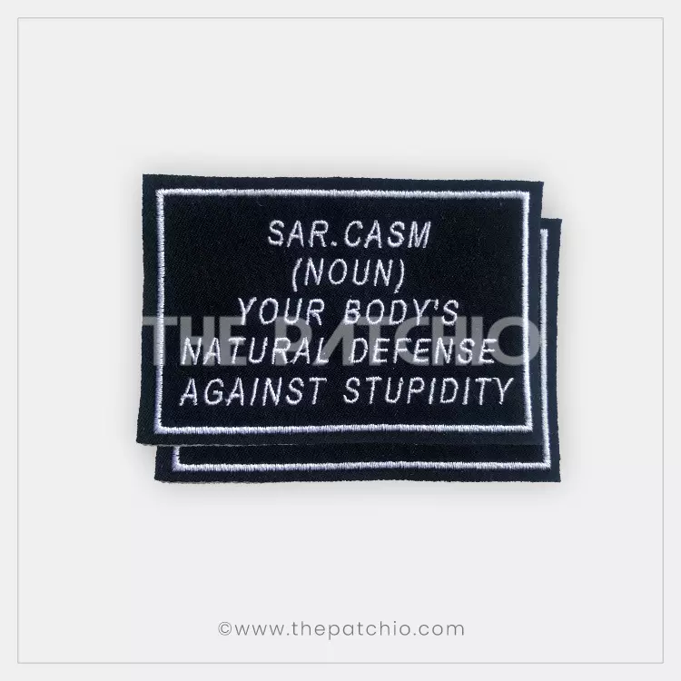 Sarcasm Funny Patch