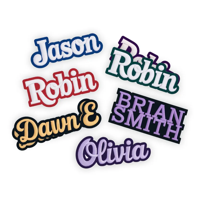 Embroidery Name Patches