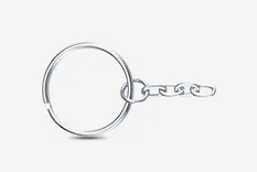 Split Ring with Chain