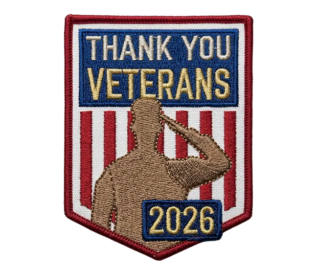 veterans 2026 embroidery patch 