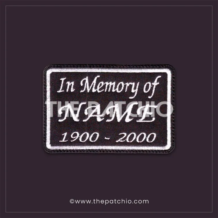 In Memory Embroidery Patch