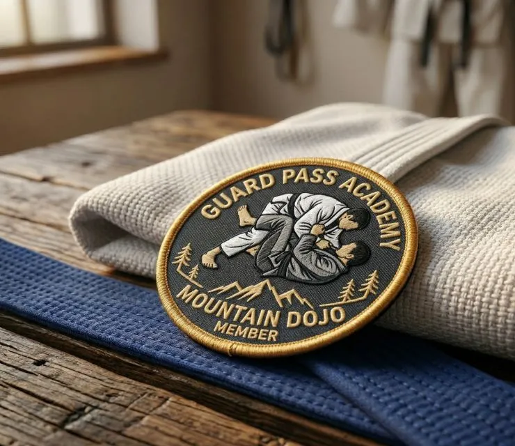 custom jit jitsu embroidery patch