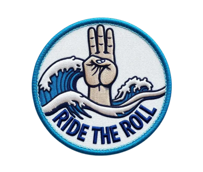 Ride the roll jiu jitsu badge