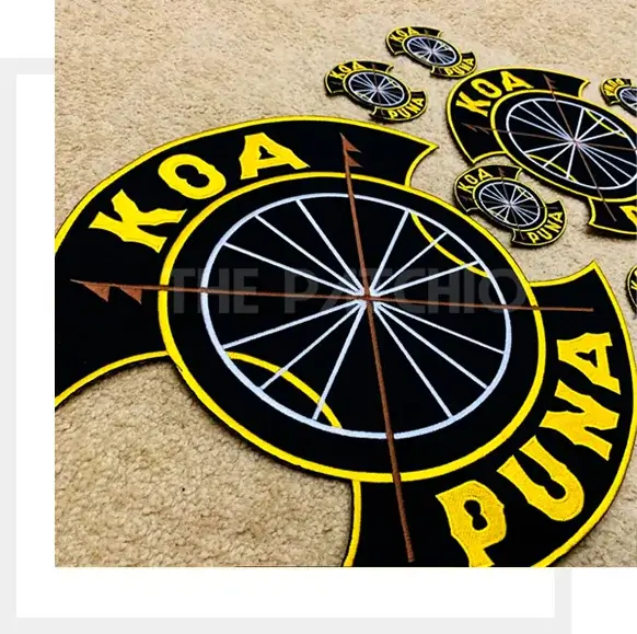Koa Puna Biker Embroidered Patch