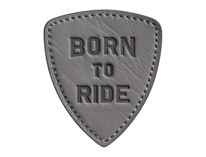 born to ride leather patch