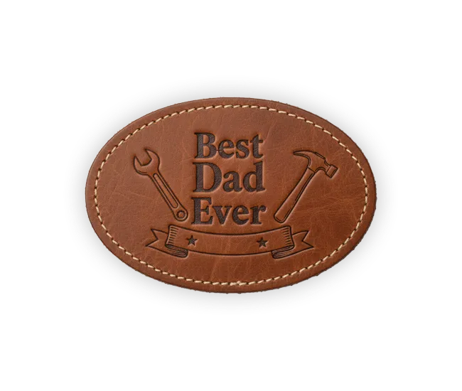 bes dad leather patches