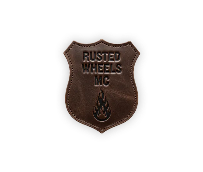 biker community leather patches