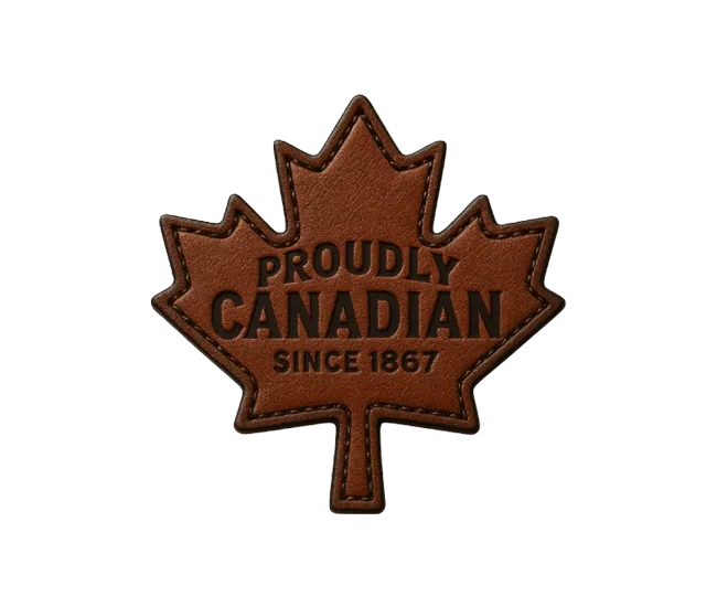canada leather patches
