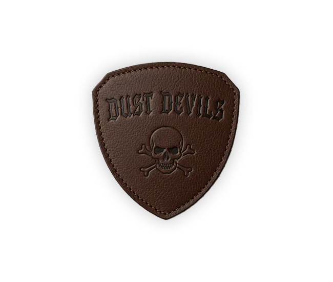 devils leather dark patch