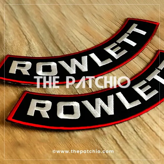 rowlett bikers embroidery patch