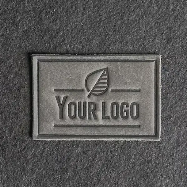 debossed leather patch sample
