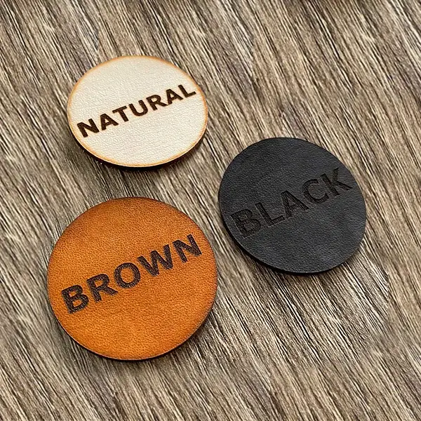 Custom Blank Genuine Leather Patches for Hats with Your