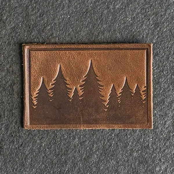 rectangle shape leather patch