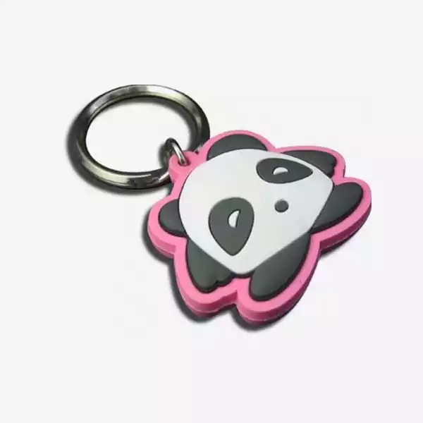 panda pvc custom key chains