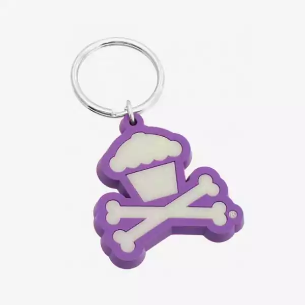 Purple 2d Custom PVC Keychain